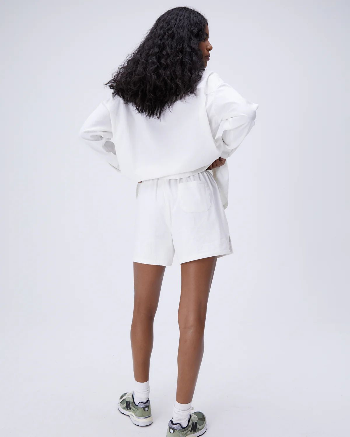 Cotton Shorts - White | Adanola UK