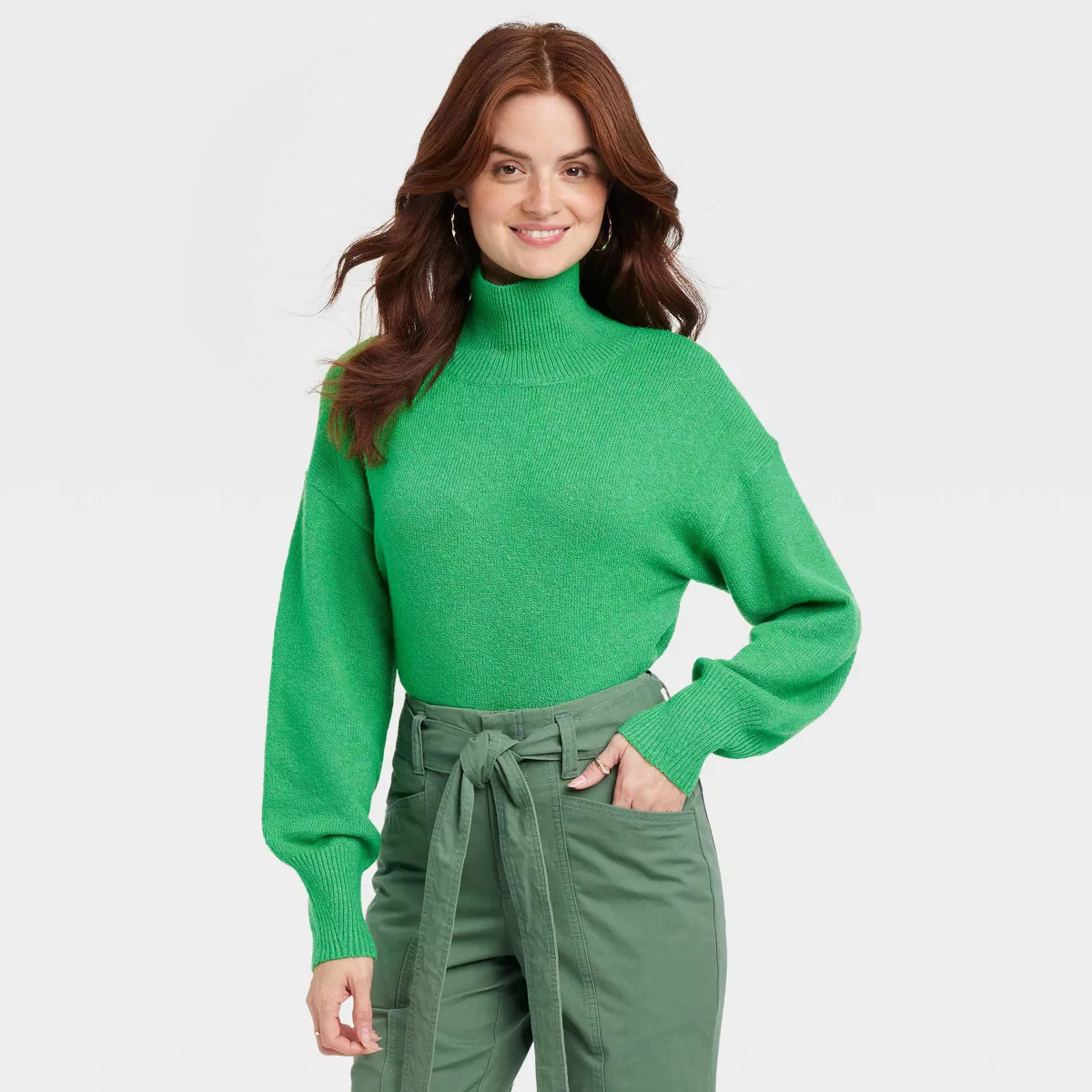 Women's Mock Turtleneck Pullover Sweater - A New Day™ | Target