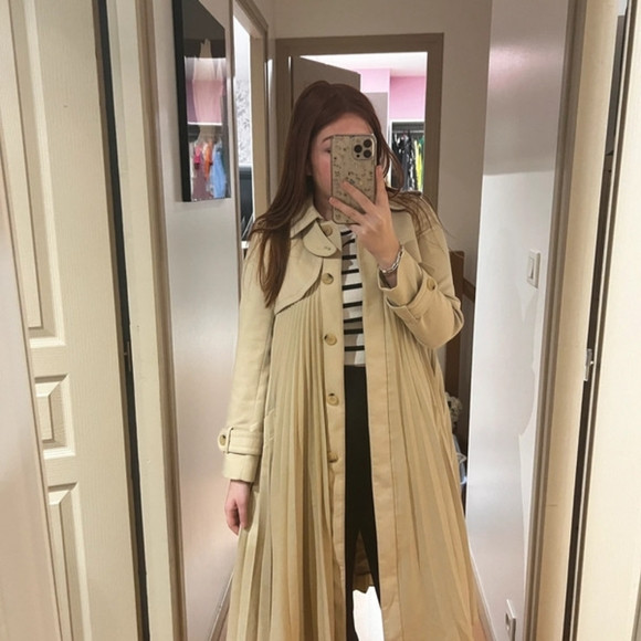 Trench pleated Sandro | Poshmark