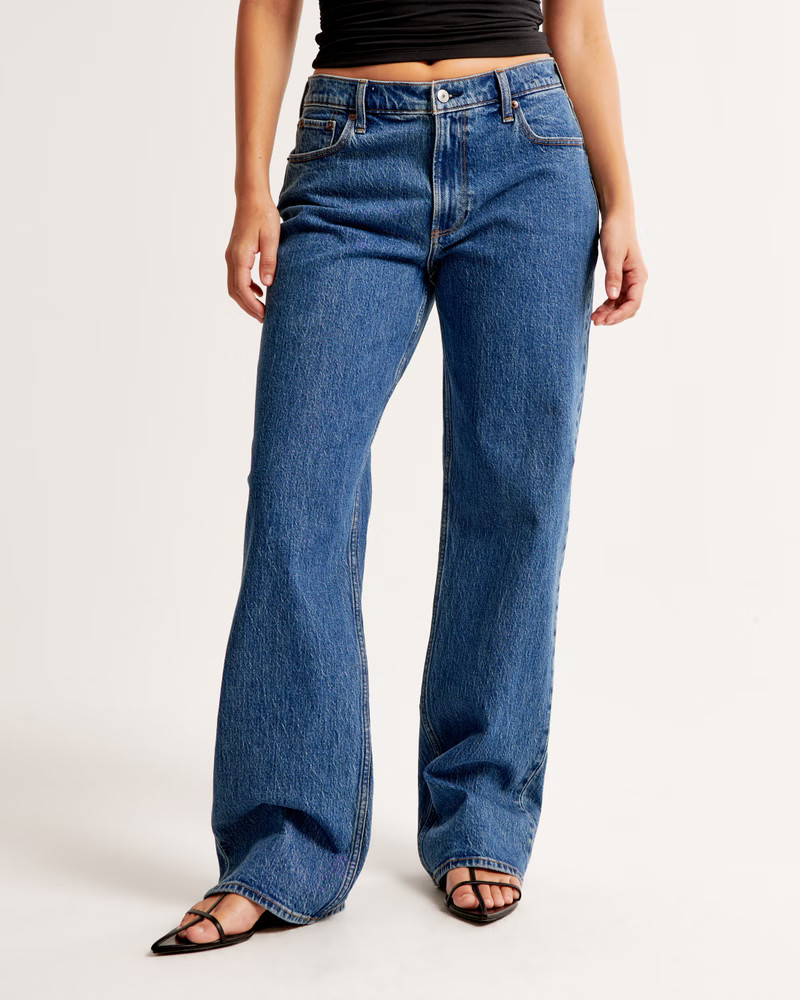 Curve Love Low Rise Baggy Jean | Abercrombie & Fitch (US)