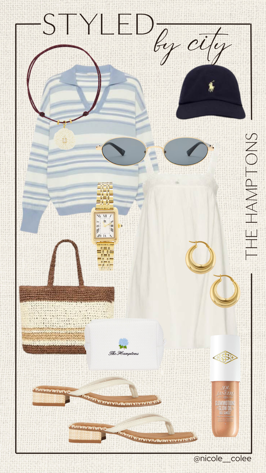 The Hamptons ⚓

Classic, coastal, and effortlessly polished. Crisp whites, soft blues, timeless gold jewelry, and the kind of outfit that works from brunch to a sunset walk along the water. Quiet luxury at its finest.

Shop my Hamptons-inspired edit in LTK. 🤍

#HamptonsStyle #QuietLuxury #LTKStyle #NicoleColeeStyle #CoastalFashion 

 #LTKdayinmylife #LTKgrwm #LTKootd