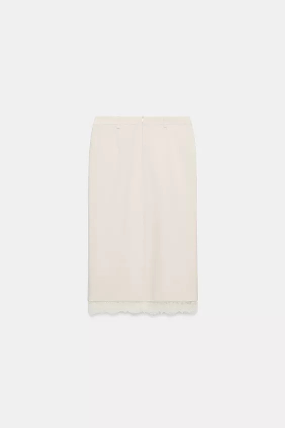 MIDIROCK AUS SPITZE | Zara US