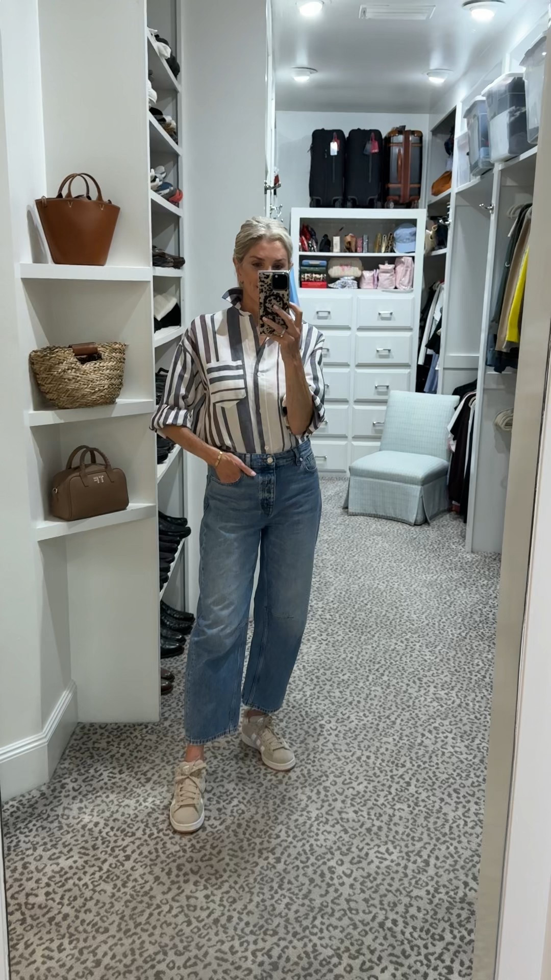 Size down 1 size in jeans. Shirt - S
Sneakers - children’s size 6 (I’m usually a women’s size 8 1/2)


#LTKOver40 #LTKStyleTip #LTKShoeCrush