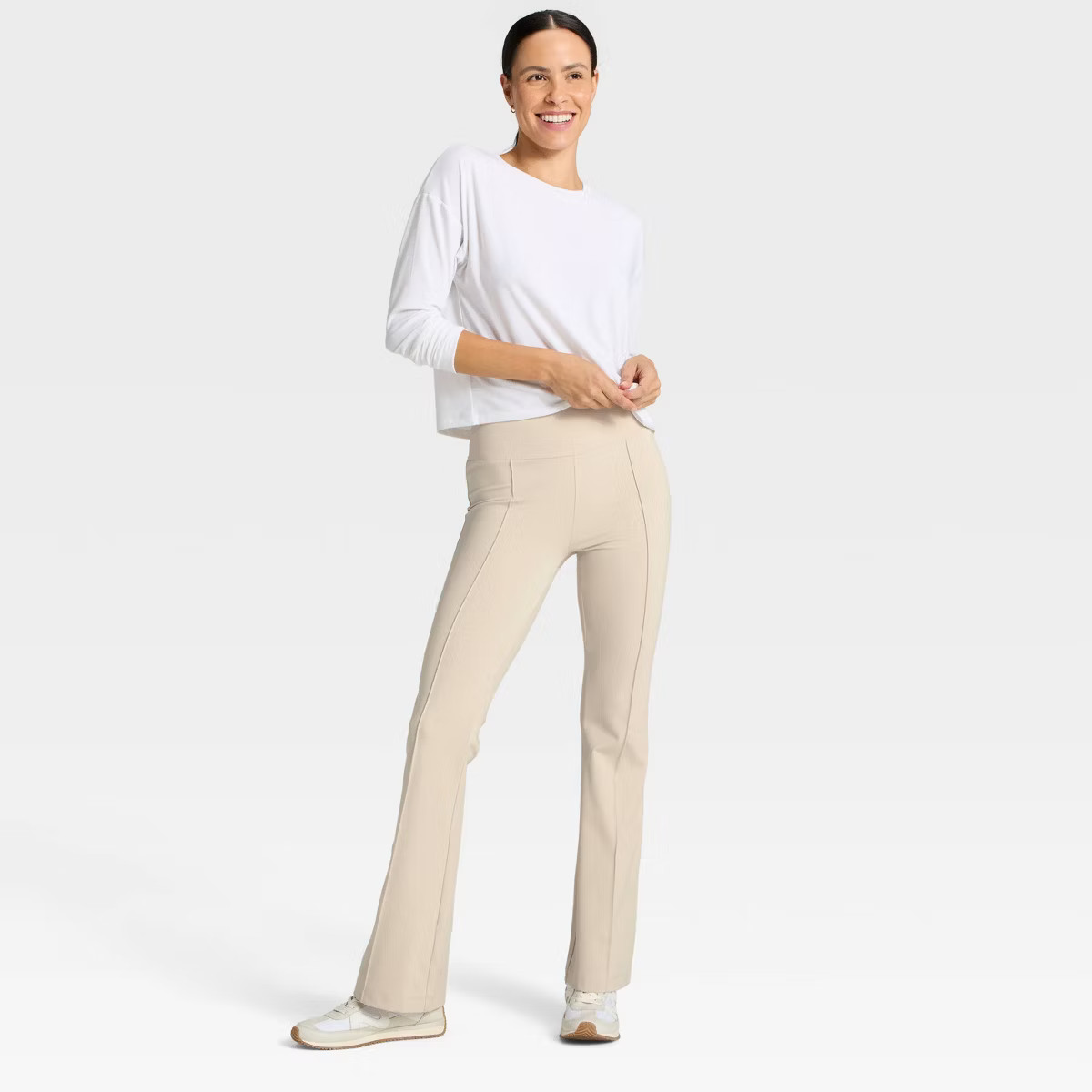 Women's High-Rise Fleece Lined Winter Flare Leggings - All In Motion™ | Target
