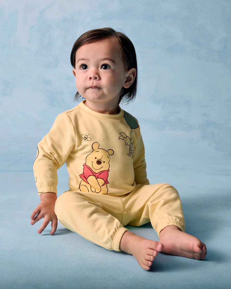 Disney Winnie The Pooh Cinched Crewneck | Little Sleepies