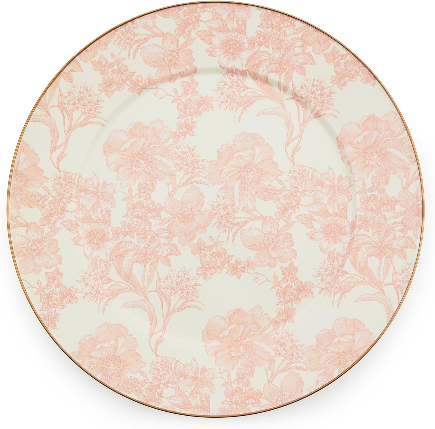 MACKENZIE-CHILDS Rosy English Garden Enamel Serving Platter, Pink Decorative Platter for Serving ... | Amazon (US)