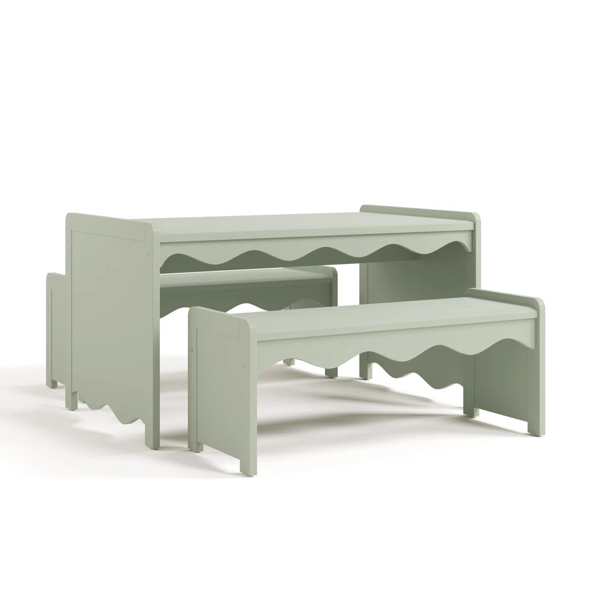 Casablanca Deluxe Montessori Indoor Kids Table And Bench Set | Wayfair North America