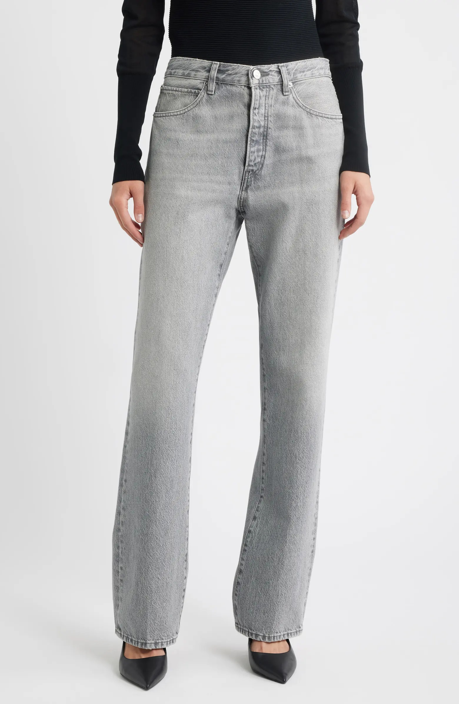 The Vertical High Waist Relaxed Straight Leg Jeans | Nordstrom