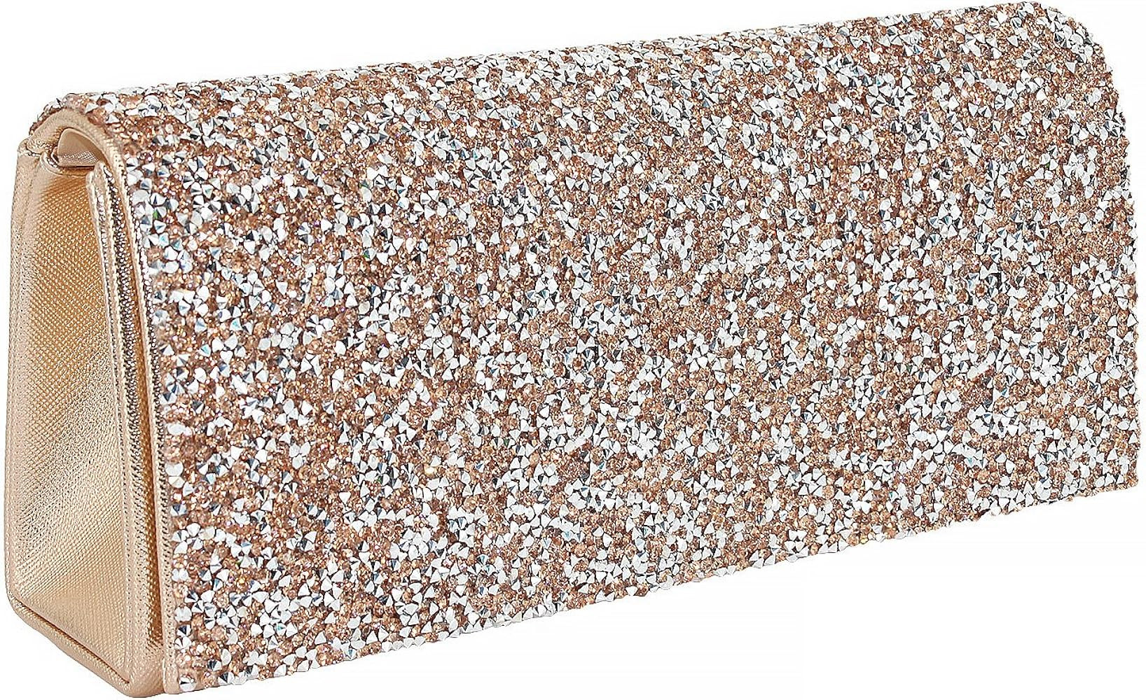 Naimo Bling Shiny Rhinestone Wedding Evening Party Clutch Handbag Purse | Amazon (US)