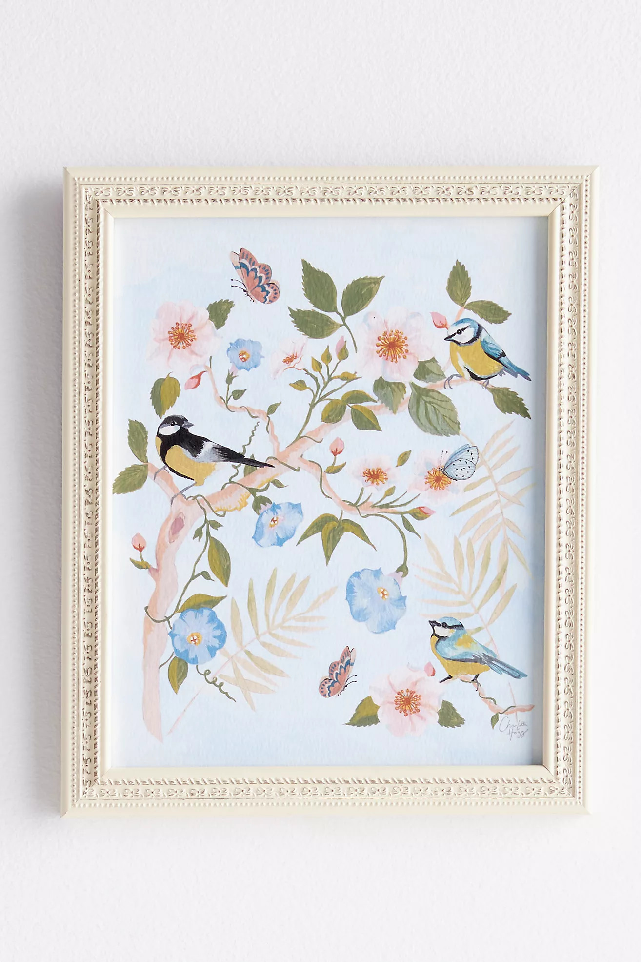 Chinoiserie of Rosa and Little Birds Wall Art | Anthropologie (US)