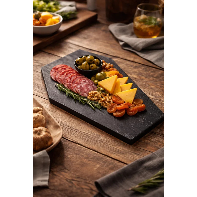 Way To Celebrate Halloween Black Mango Wood Coffin Serving Board | Walmart (US)