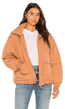 Free People Duvet Bomber in Doe from Revolve.com | Revolve Clothing (Global)