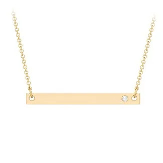 Birthstone Name Bar Pendant | Jewlr