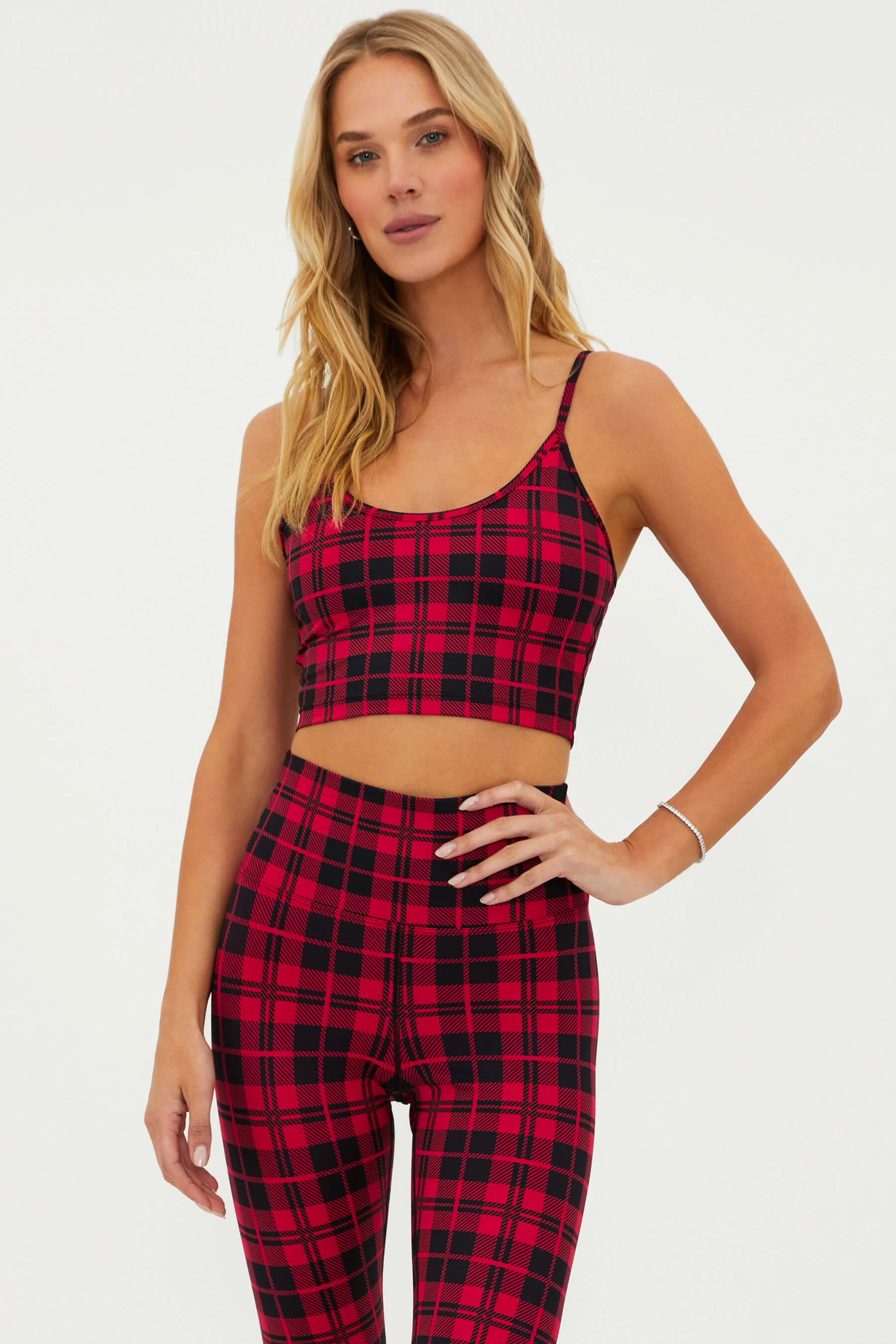 Libby Top Merry Plaid | Beach Riot