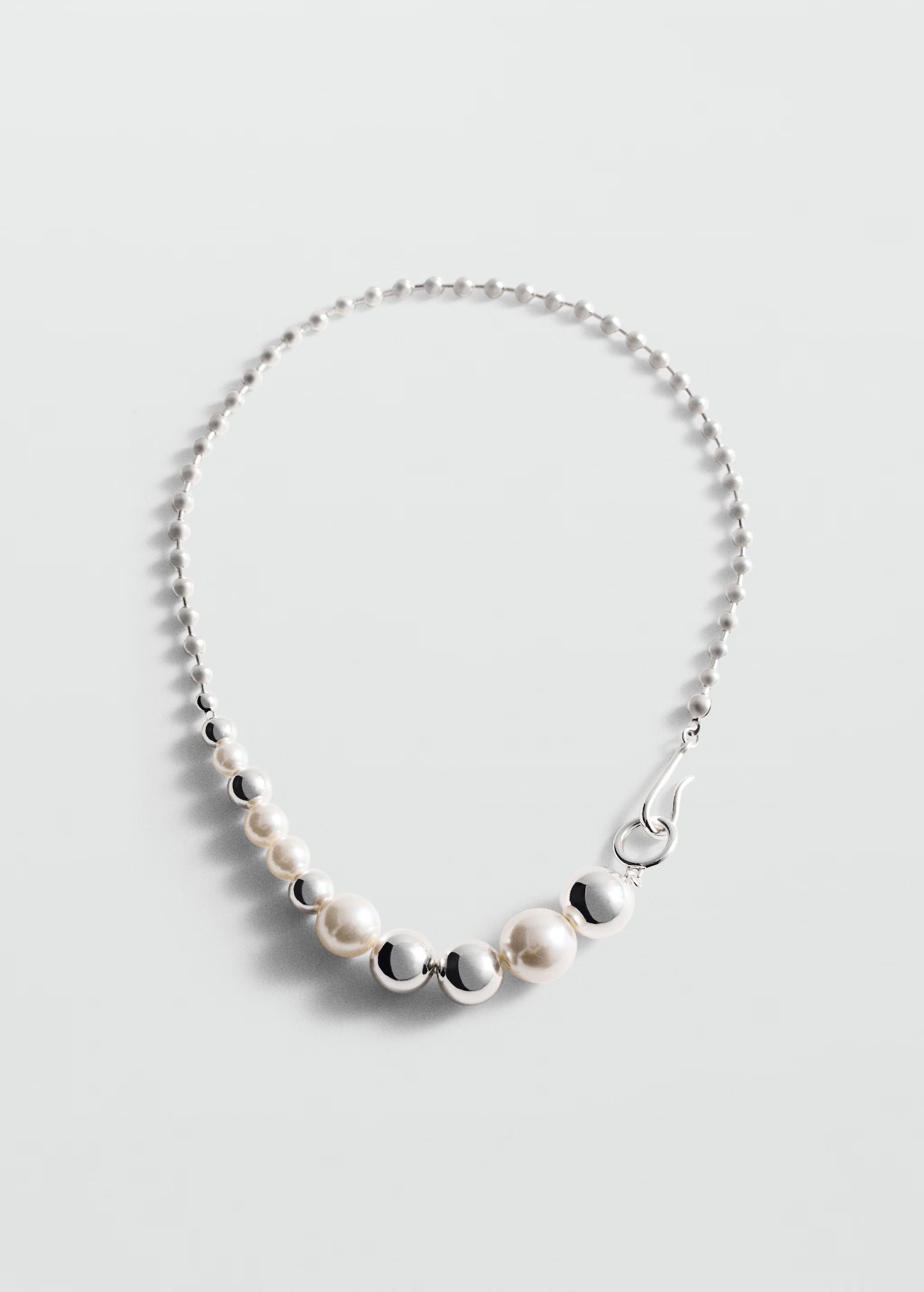 Mixed pearl necklace | MANGO (UK)