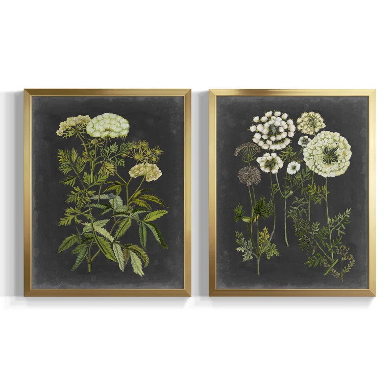 " Bookplate Floral I " 2 - Pieces | Wayfair North America