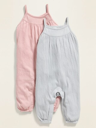 Crinkle-Jersey Sleeveless One-Piece 2-Pack for Baby | Old Navy (US)