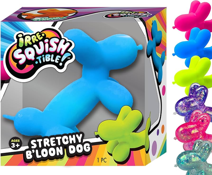 JA-RU Stretchy Balloon Dog Toy (1 Dog Assorted Color) Irresistible Squish Super Stretchy & Twisty... | Amazon (US)