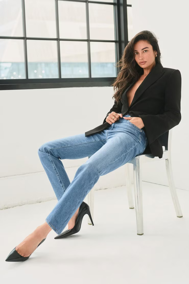 Frenchie High Rise Slim Leg Jeans | Dynamite Clothing