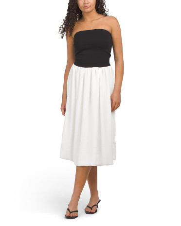 Twofer Strapless Midi Dress | Casual Dresses  | Marshalls | Marshalls