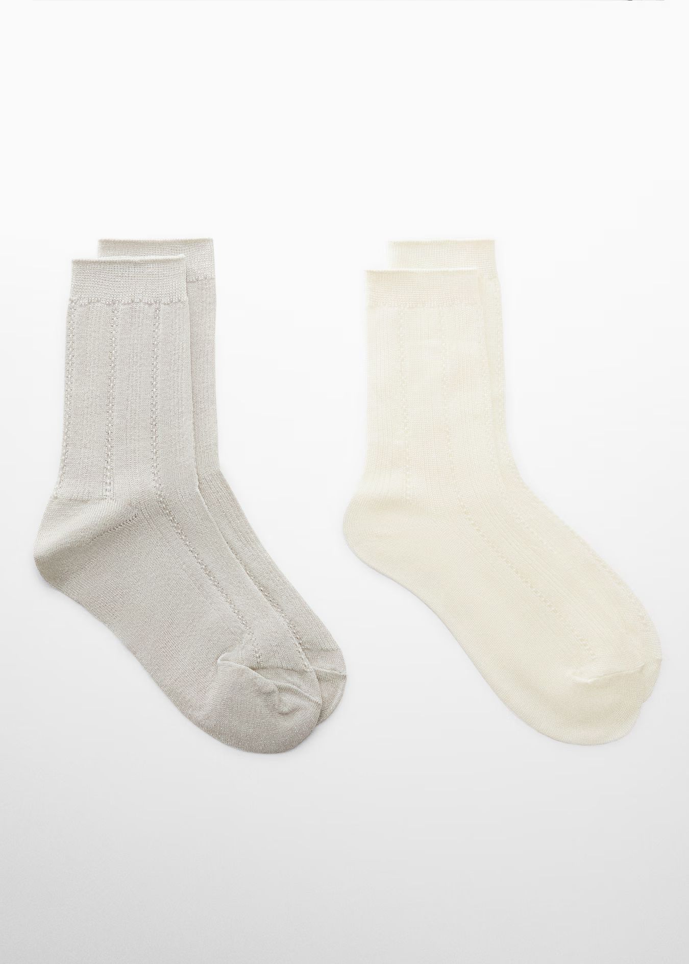 2 knit socks pack - Woman | MANGO USA | MANGO (US)