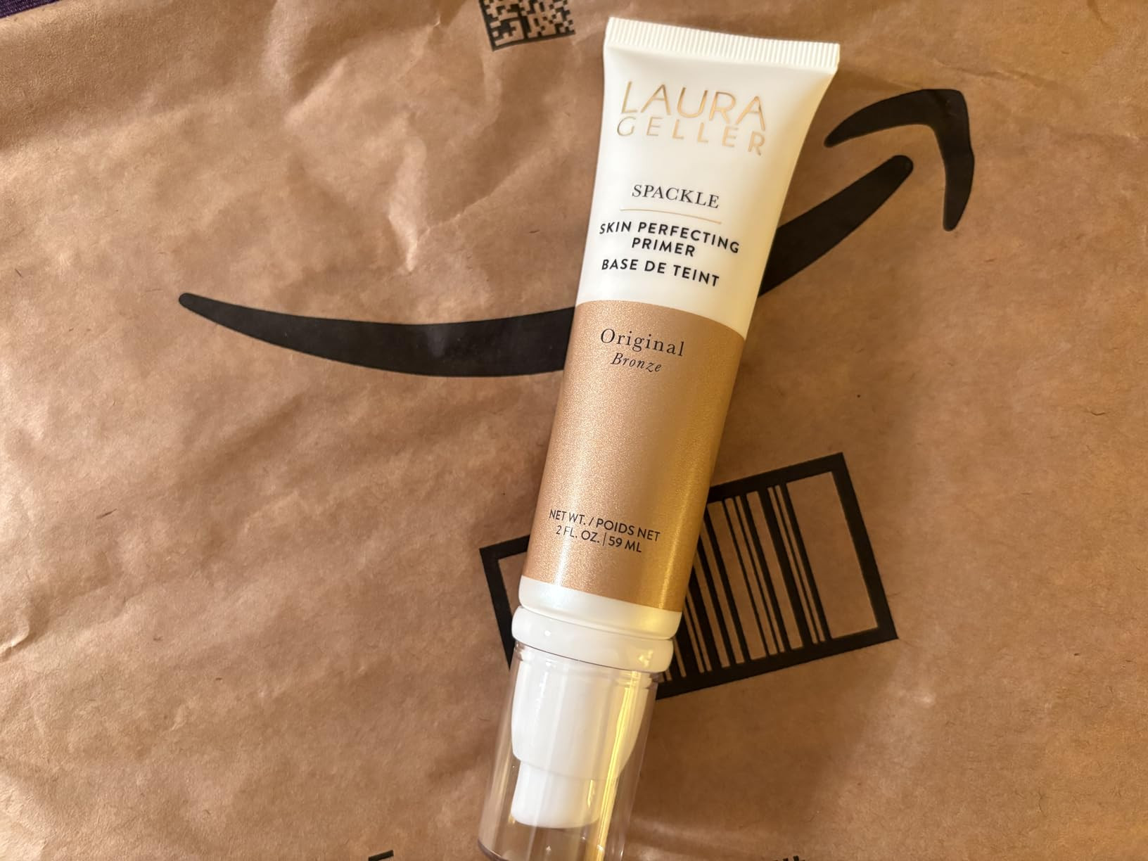 LAURA GELLER NEW YORK Spackle Primer - Bronze - Super-Size 2 Fl Oz - Hyaluronic Acid Makeup Prime... | Amazon (US)