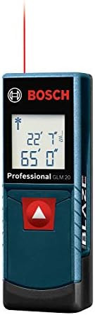 BOSCH GLM20 Blaze 65ft Laser Distance Measure With Real Time Measuring | Amazon (US)