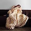 VIYEAR Chunky Knit Blanket Soft Handmade Knitting Throw for Bedroom Sofa Decor Super Large, Cream... | Amazon (US)
