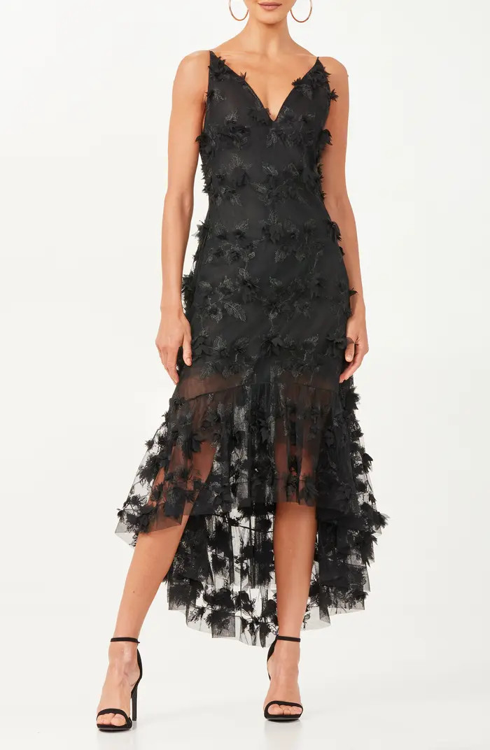 HELSI Ella 3D Floral High-Low Gown | Nordstrom | Nordstrom