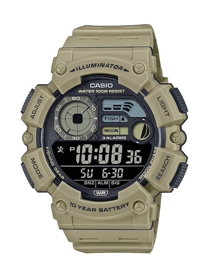 Casio WS1500H Series | Men’s Digital Watch | 100M WR | Dual Time | Countdown Timer | LED Light ... | Amazon (US)
