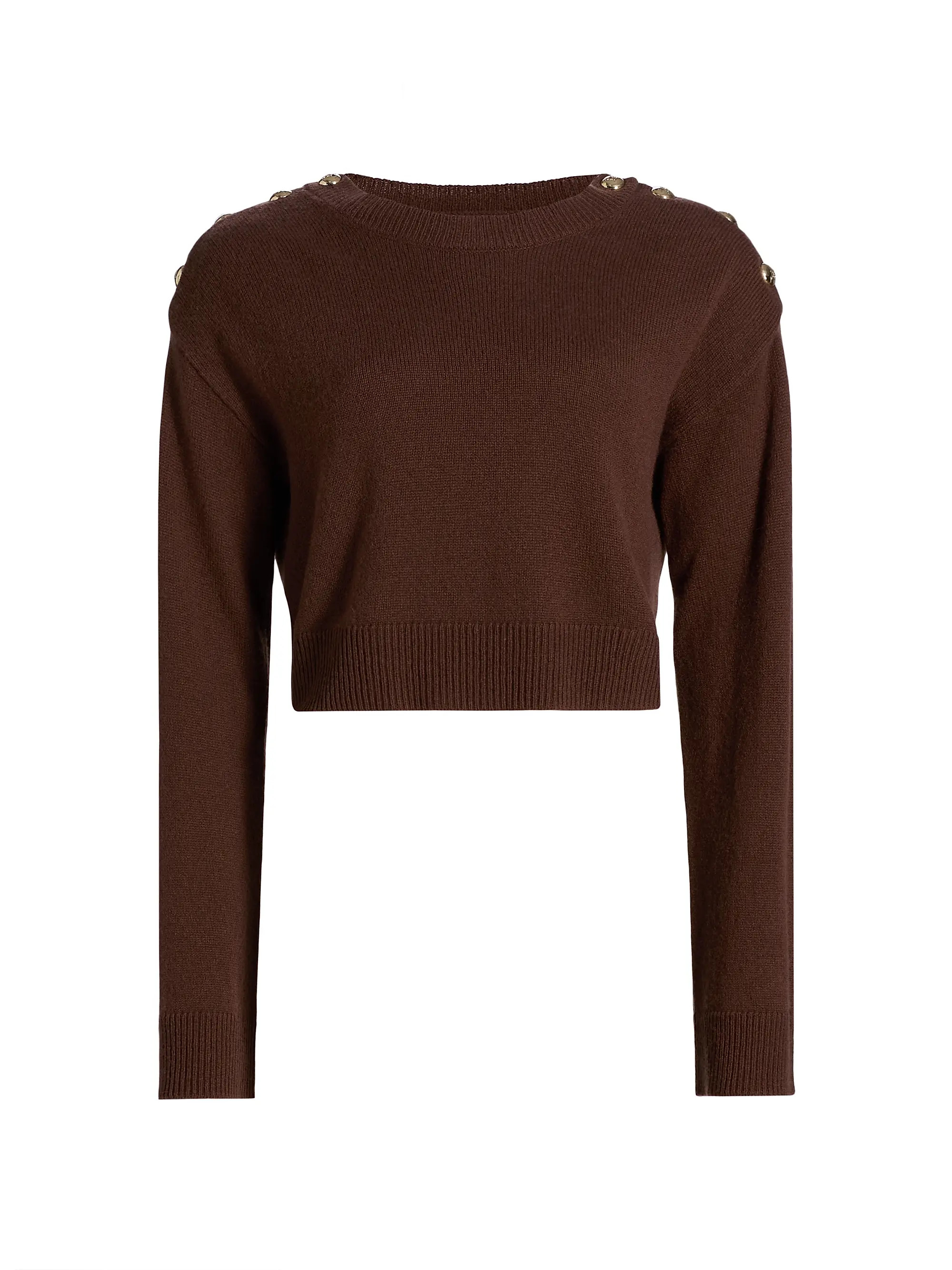 Cinq à Sept Marla Cashmere Crop Sweater | Saks Fifth Avenue | Saks Fifth Avenue