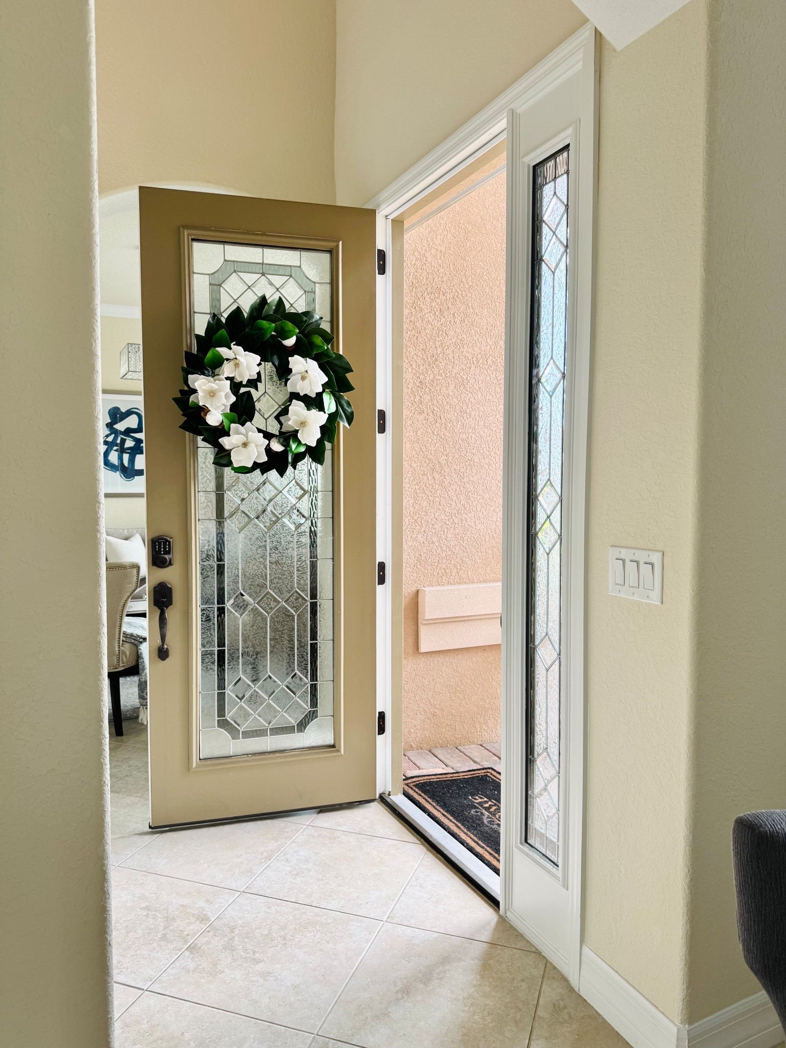Add a touch of sophistication to your front door with a timeless faux magnolia wreath! We keep this wreath on our front door year-round! 🤍🍃

Home Decor | Outdoor Decor | Timeless & Classic Decor 

#LTKFindsUnder100 #LTKStyleTip #LTKHome