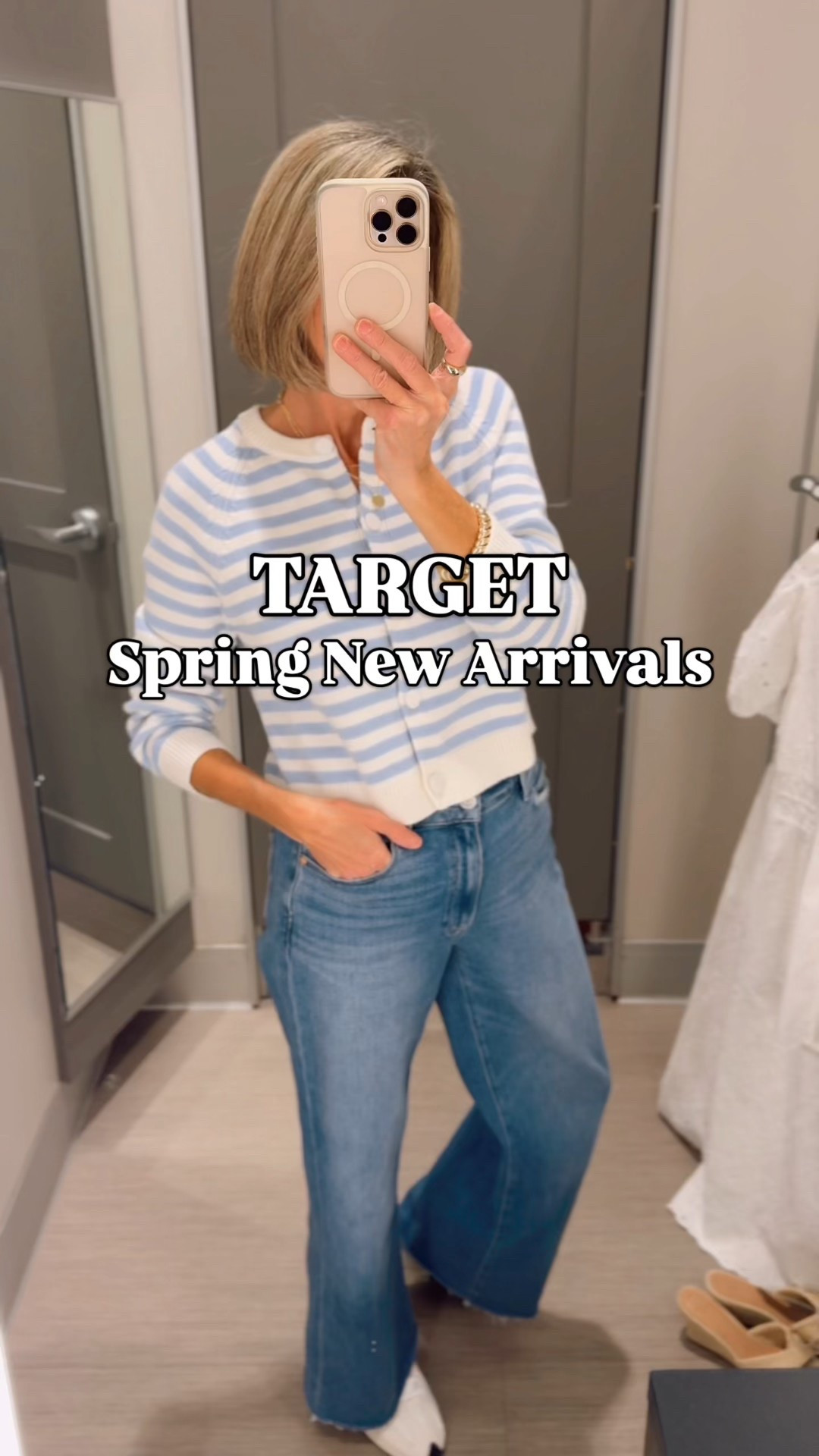 Blue & white stripes, an easy neutral jumpsuit, and the cutest little coastal sweater 🤍
Wearing small in all

@Target 

Target's spring new arrivals are giving effortless, polished, and throw-on-and-go chic. These are the kind of pieces you'll wear on repeat all season.

@targetstyle #targetstyle #springfashion
Target spring | coastal style | striped cardigan | neutral jumpsuit | women over 40 fashion | effortless outfits

#LTKootd #LTKSeasonal #LTKOver40