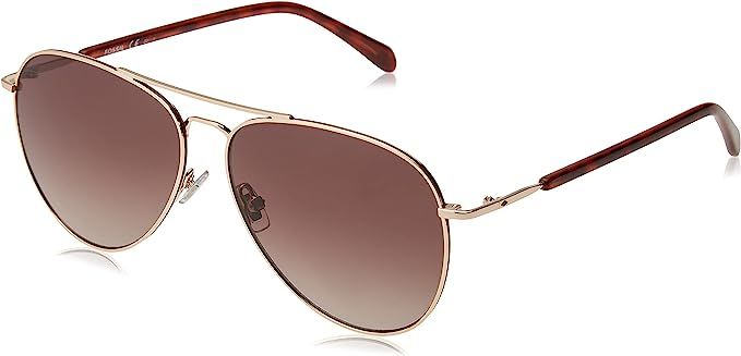 Fossil womens Fossil Female Style Fos 3102/G/S Sunglasses, Gold Brown, 58mm 13mm US | Amazon (US)