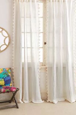 Pom Tassel Curtain | Anthropologie (US)