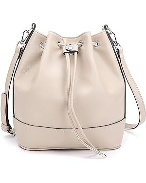 AFKOMST Drawstring Bucket Bag for Women Large Crossbody Purse and Shoulder Bag Tote Handbags | Amazon (CA)