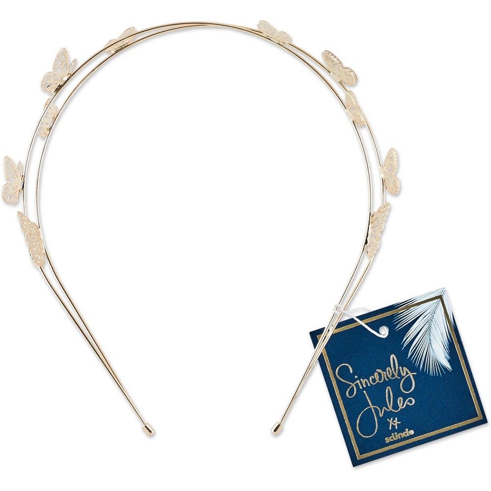 Sincerely Jules by Scünci Metal Butterfly Headband | Target