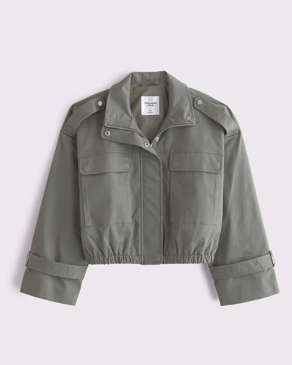 Women's Lightweight Cinched Utility Jacket | Women's Coats & Jackets | Abercrombie.com | Abercrombie & Fitch (US)