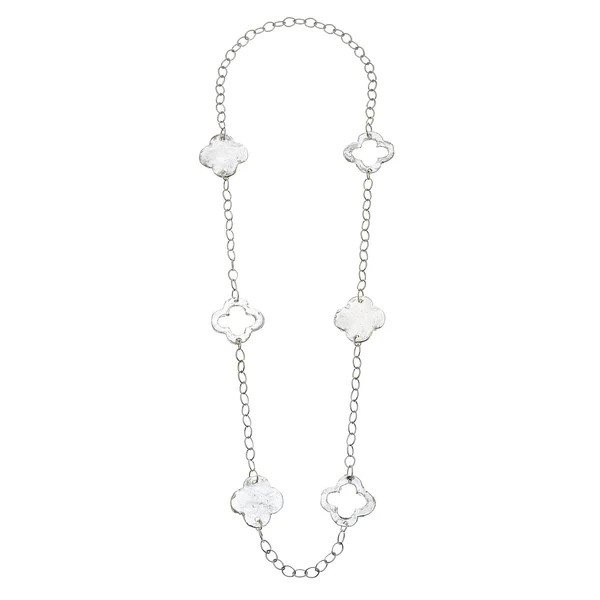 Long Clover Chain Necklace | Susan Shaw