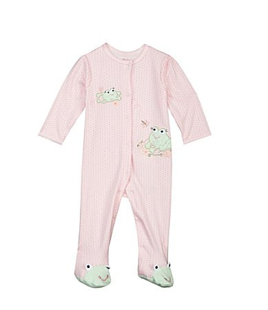 Little Me Baby Girls Sweet Frogs Footie Set -  Newborn | Dillard's