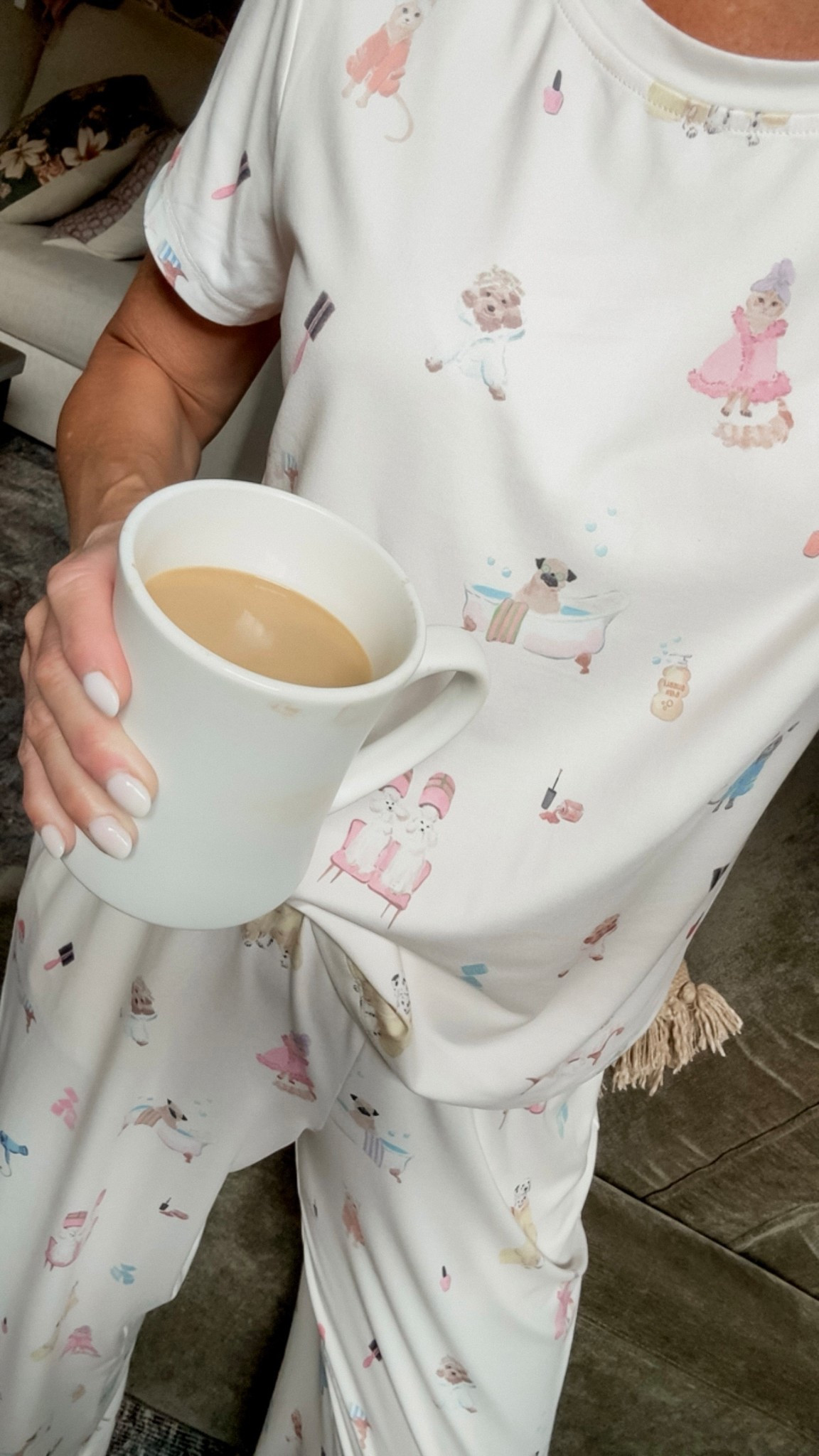 Weekend pajamas. Mason Grey pajamas. Mother’s Day gift idea. @masongreyla 
Wearing Spa Day in S

#LTKOver40 #LTKSeasonal #LTKootd