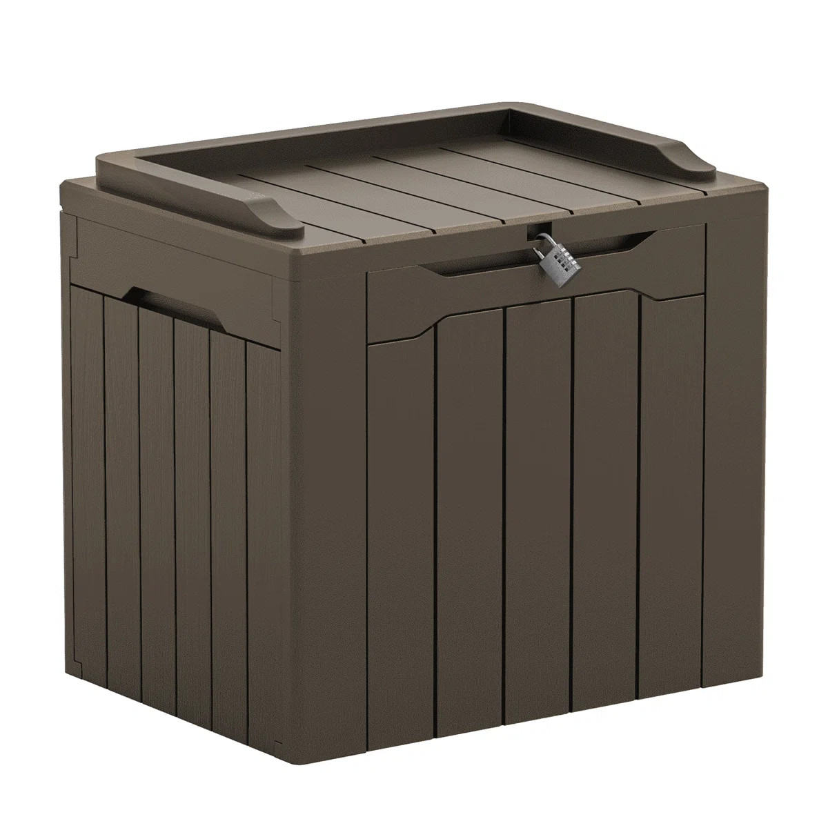 Devoko 32 Gallon Water Resistant Lockable Deck Box With Seat | Wayfair North America
