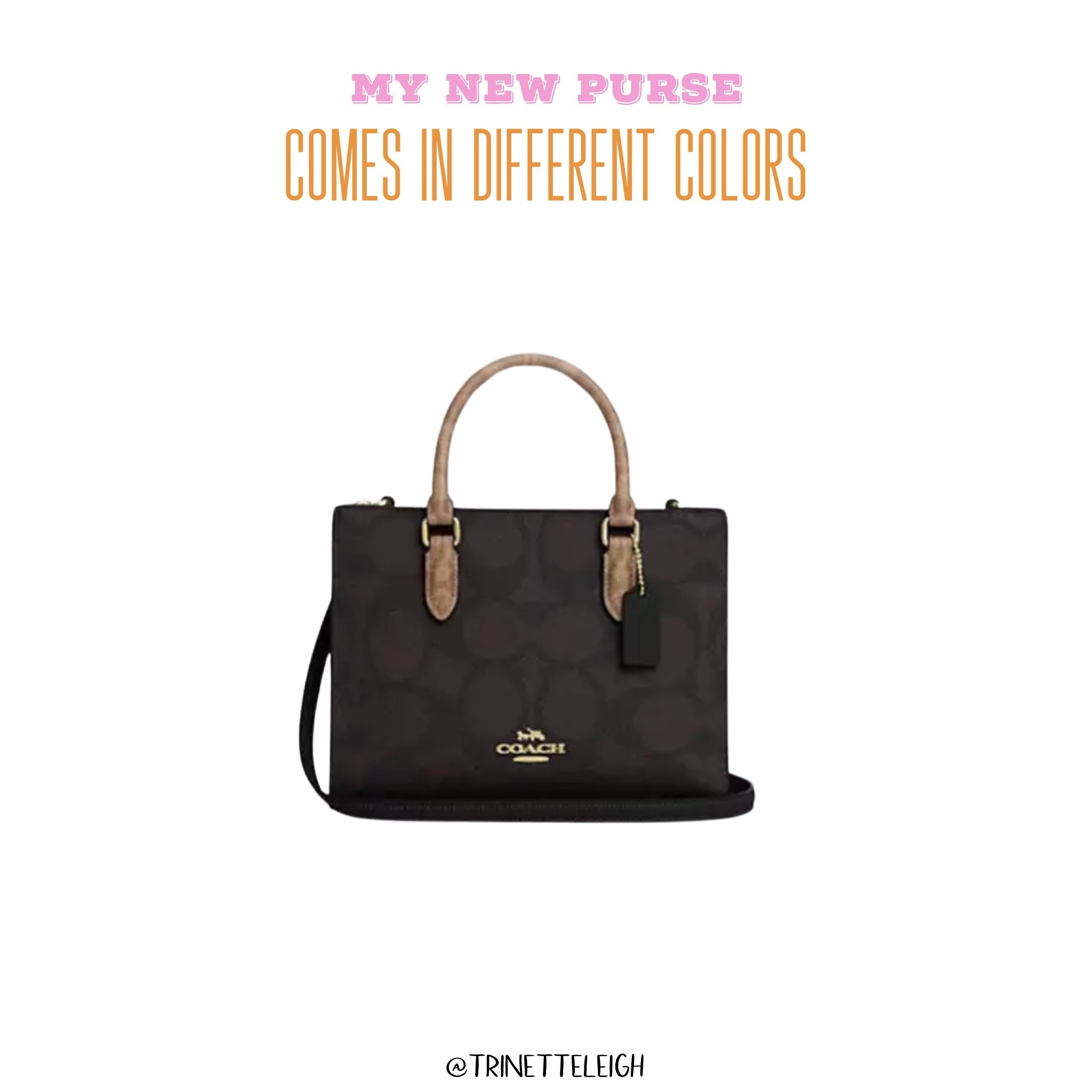 Every day purse. Walnut and black purse. Coach purse.

#LTKTravel #LTKmomlife #LTKselfcare