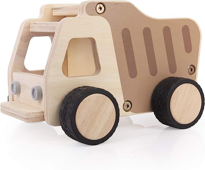 Guidecraft Wooden Dump Truck: Vehicle Play Set, Kids Learning and Educational Dramatic Play Toy | Amazon (US)