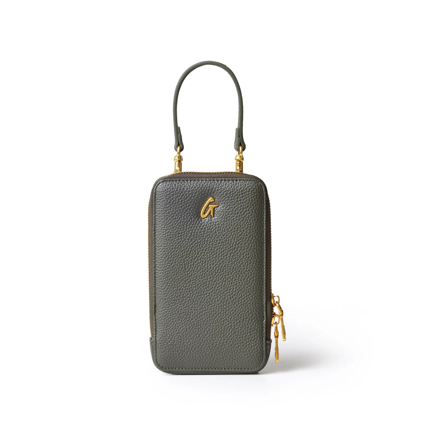 PEBBLE PHONE CROSSBODY - OLIVE GREEN | Glam-Aholic Lifestyle
