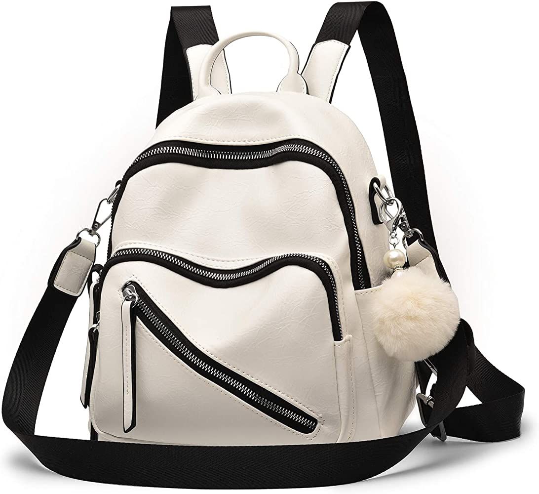 Mini Backpack Vegan Leather Women Backpack Fashion Shoulder Bag Cute Backpack Purse for Girls | Amazon (US)
