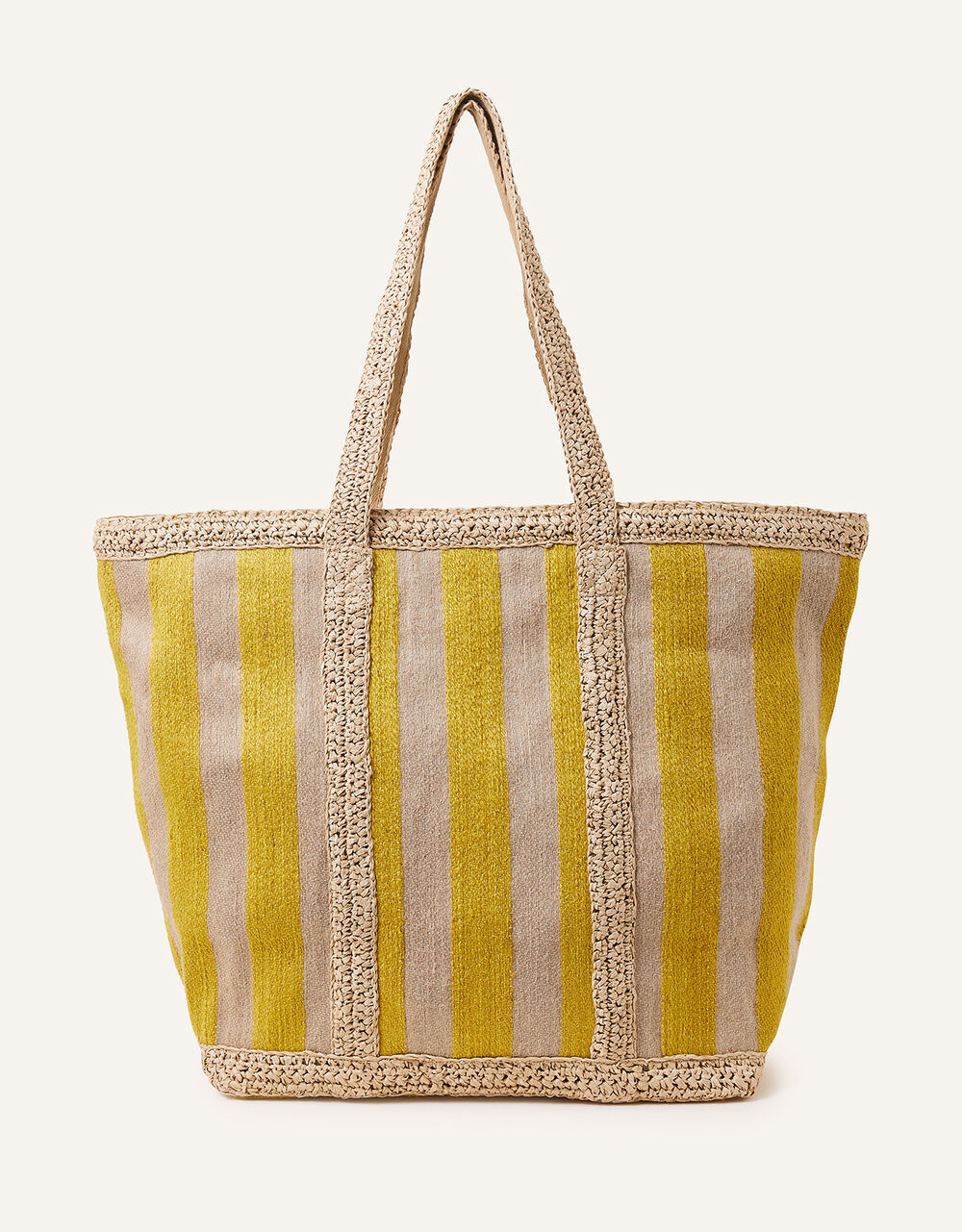 Striped Large Beach Tote Bag | Accessorize (Global)