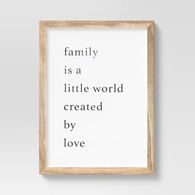 16" x 20" Family Framed Wall Art - Threshold™ | Target