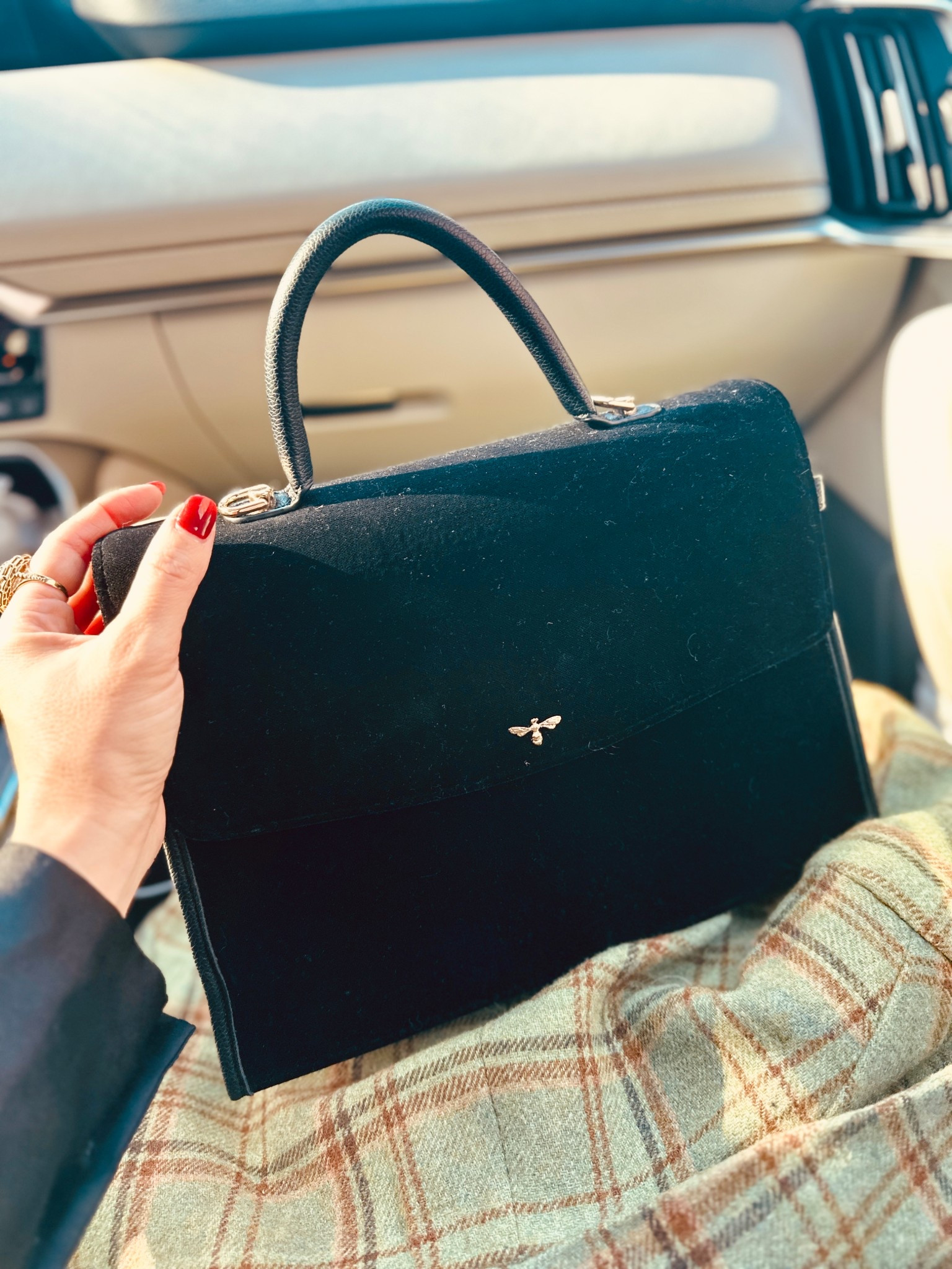 Winter Handbag that is giving me LIFE. Velvet and so classic. Can't get enough 

#LTKHoliday