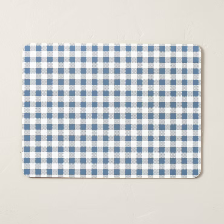 Gingham Wipeable Corkboard Placemat - Hearth & Hand™ with Magnolia | Target